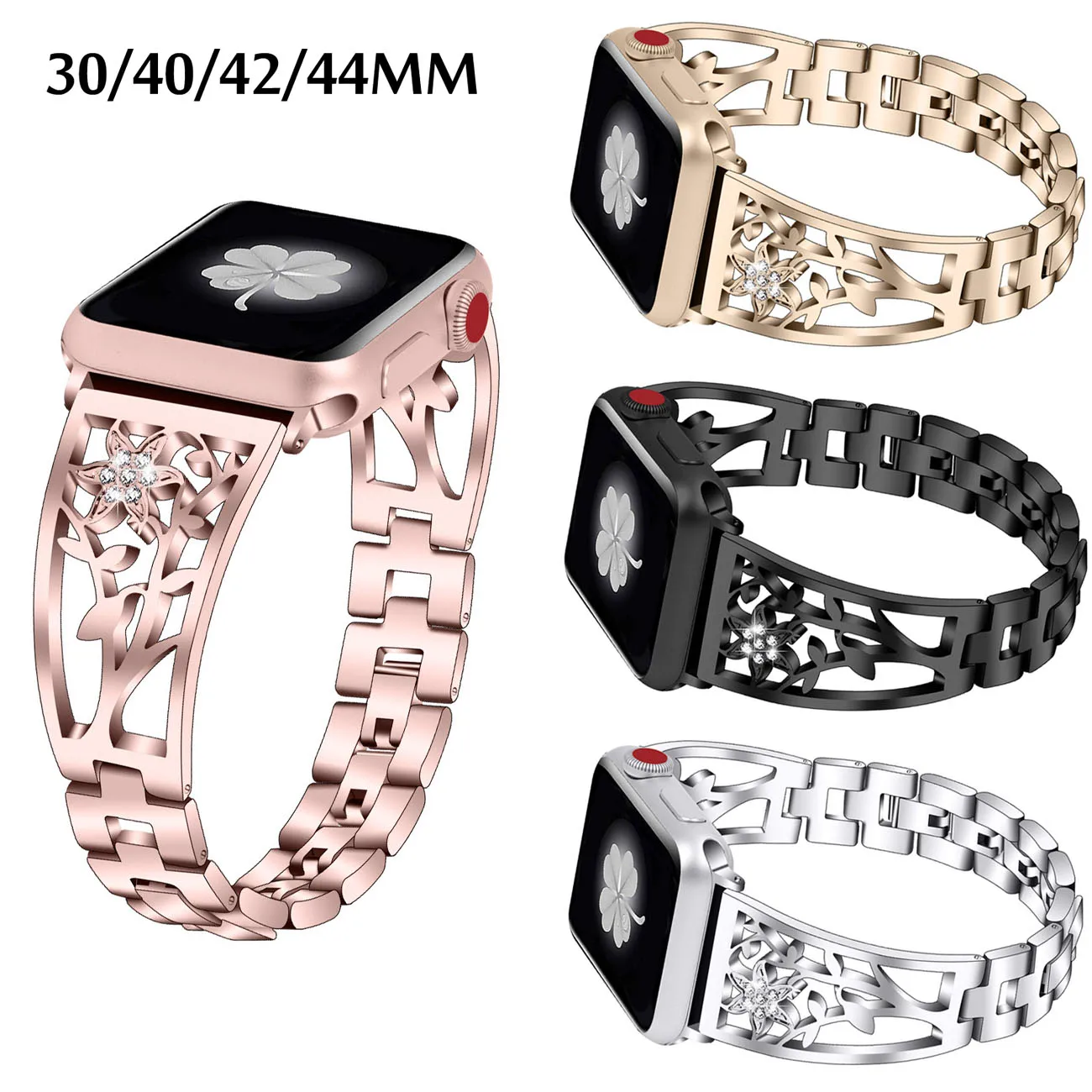 Ремешок из нержавеющей стали для Apple Watch 1/2/3/4/5 ремешок часов iWatch 42 44 мм 38 40