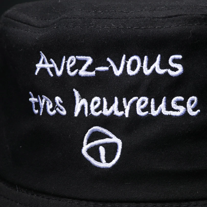

dropshipping Brand Casual bucket hat for men women Summer sun cotton hat Letters embroidery foldable flat cap outdoor sport cap