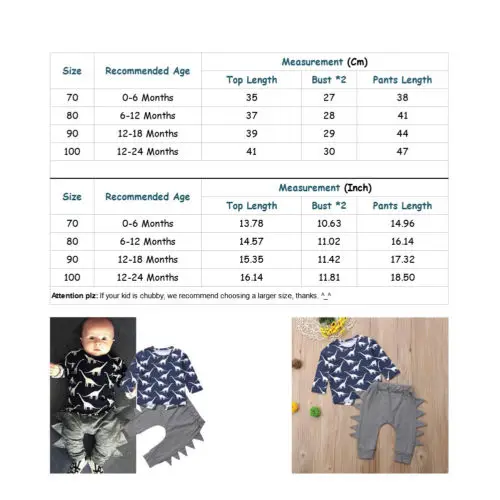 Cute Newborn Toddler Baby Boys Tops Sweatshirt Long Pants Outfits Set Clothes |