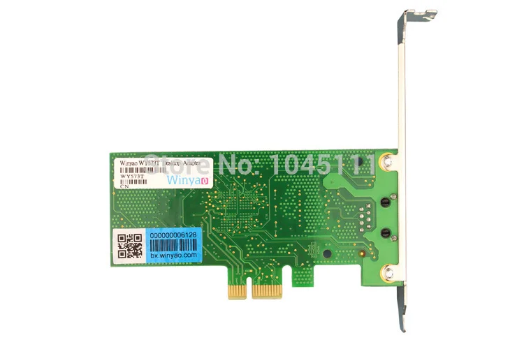 Сетевой адаптер Winyao WY573T PCI E X1 RJ45 Gigabit LAN Ethernet NIC для настольного компьютера intel82573 1000
