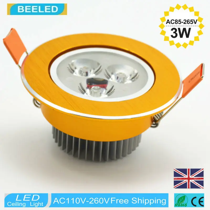 10 шт./лот 3 Вт Светодиодная лампа для дома и гостиной светодиодная точечная