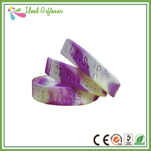 Китайский заводской силиконовый браслет под заказ камуфляжный оптовый