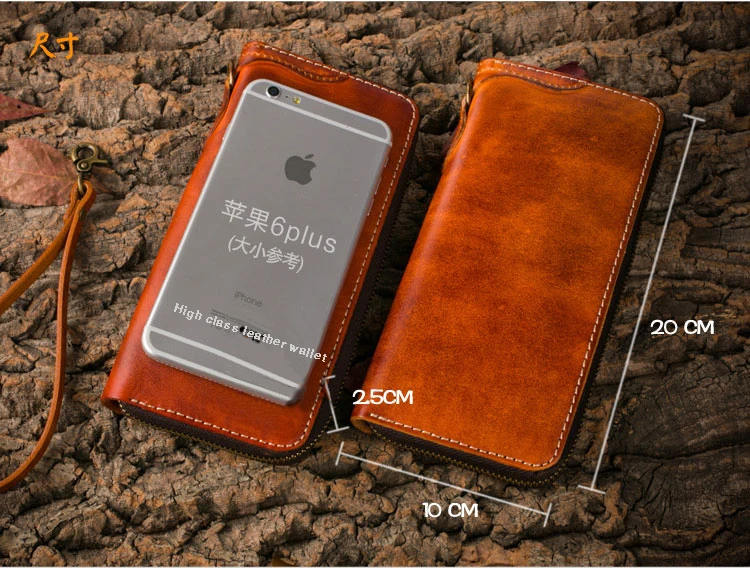 Роскошный мужской кошелек из натуральной кожи кожаный длинный клатч бумажник