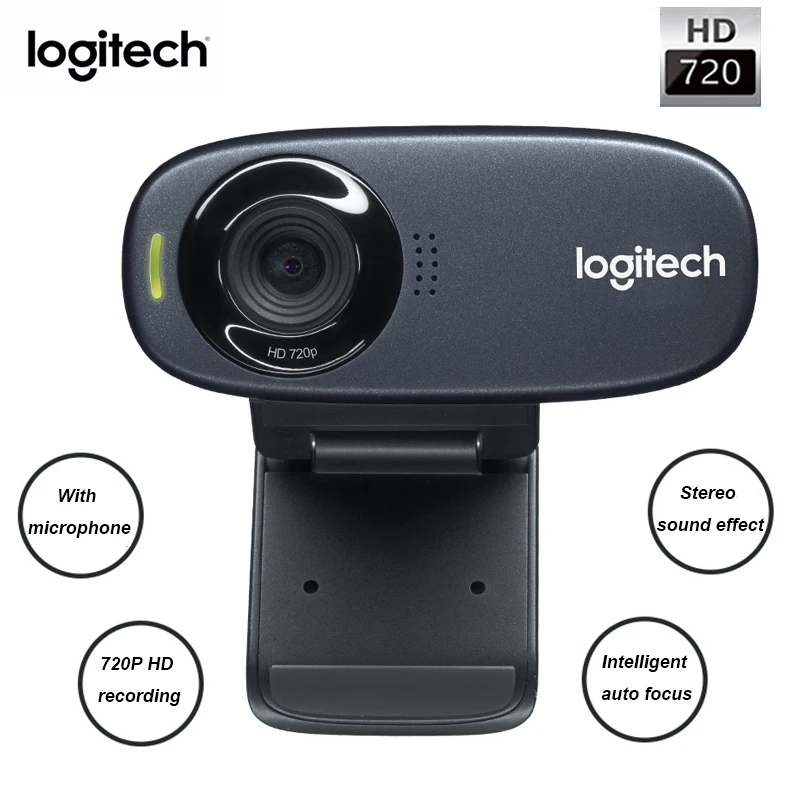 Logitech C310 Настольный ПК камера ТВ ноутбук USB свободный привод HD сеть видео в