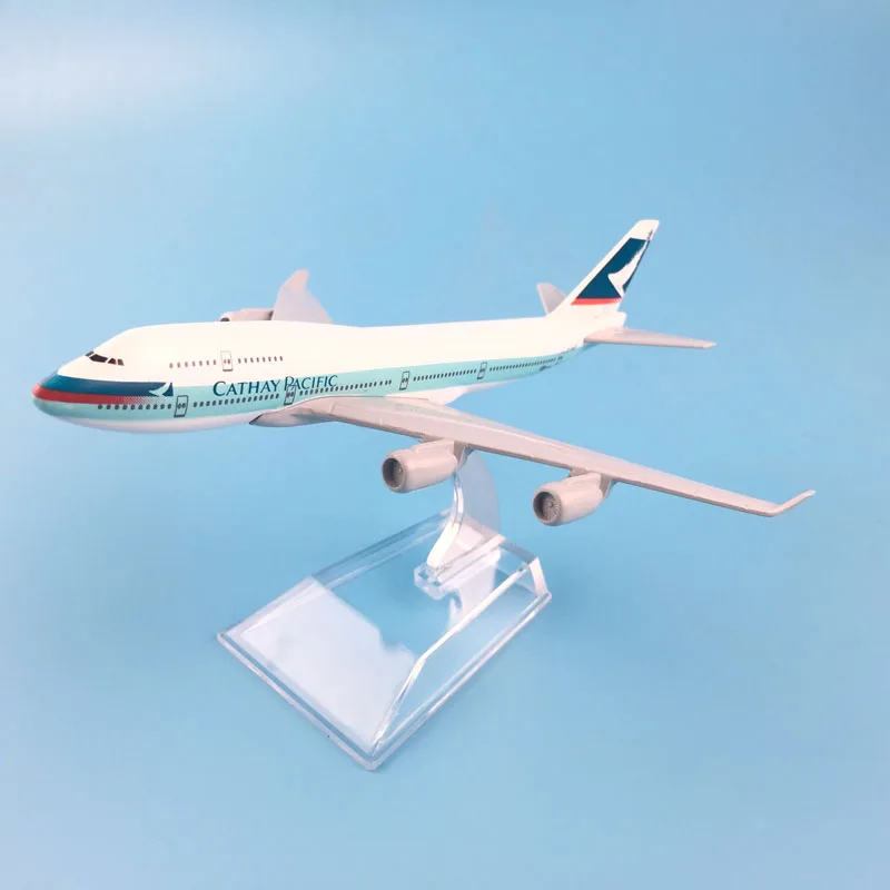 Бесплатная доставка 16 см B747 CATHAY PACIFIC модель самолета Игрушечная подарок на день