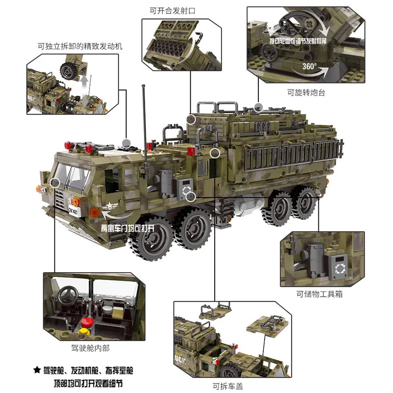 2019 Совместимость с Legoed военная армия 2 мировая война Танк вертолет строительные