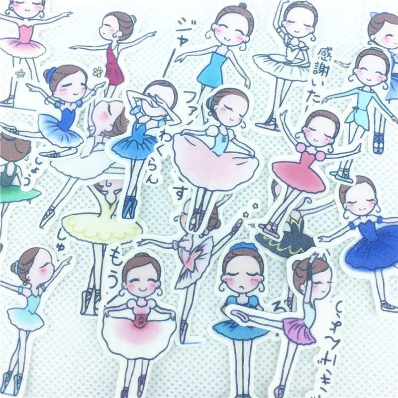 30 pcs/Lot Anime Cute ballerina girl Sticker Pack Hot Sell Packing kids toys scrapbooking Stickers School Office Supplies | Дом и сад