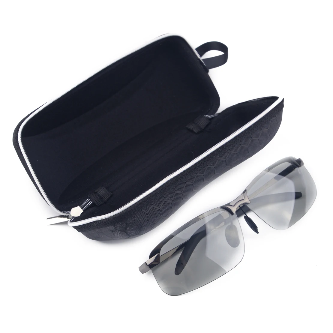 Черные Мужские поляризационные фотохромные солнцезащитные очки UV400 мужские