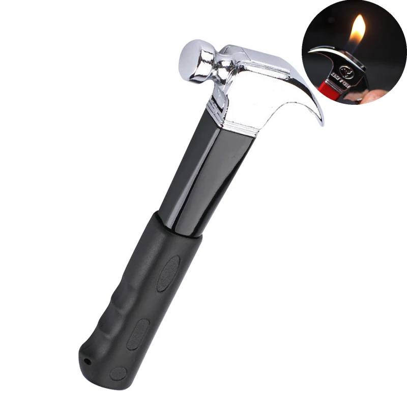 100pcs/lot Butane Gas Lighter Creative Mini Metal Hammer shape Cigarette Lighters Portable Outdoor Flame Igniter | Дом и сад