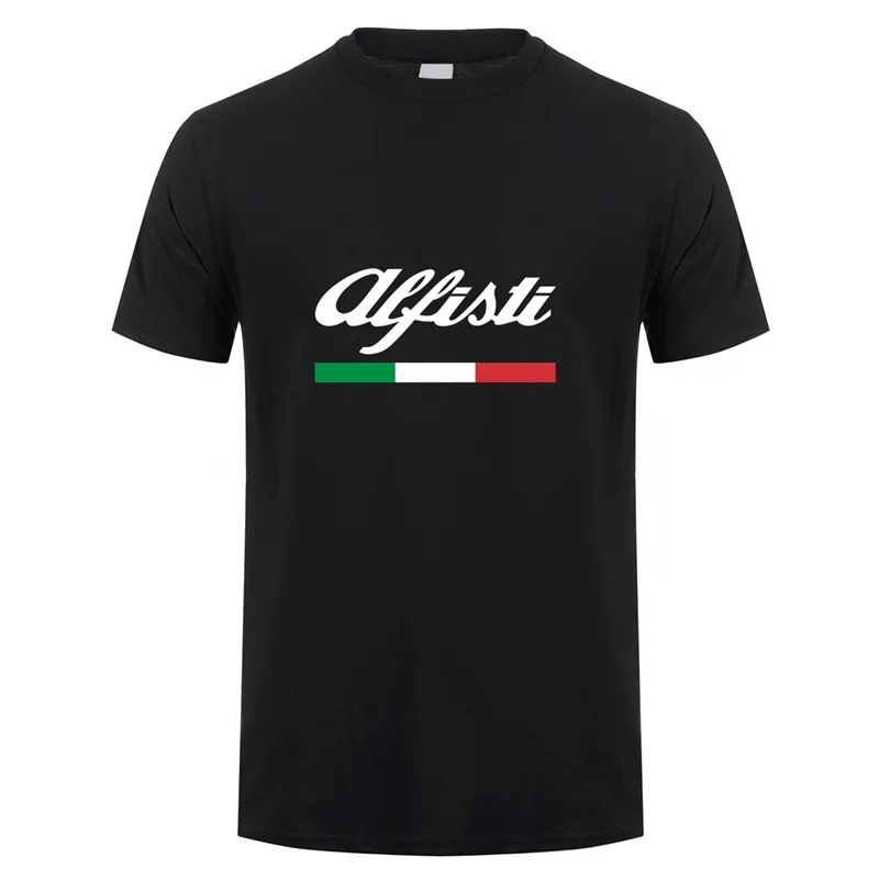 Alfa Romeo футболка для мужчин Топы Новая мода короткий рукав Alfisti футболка футболки мужская футболка LH-069