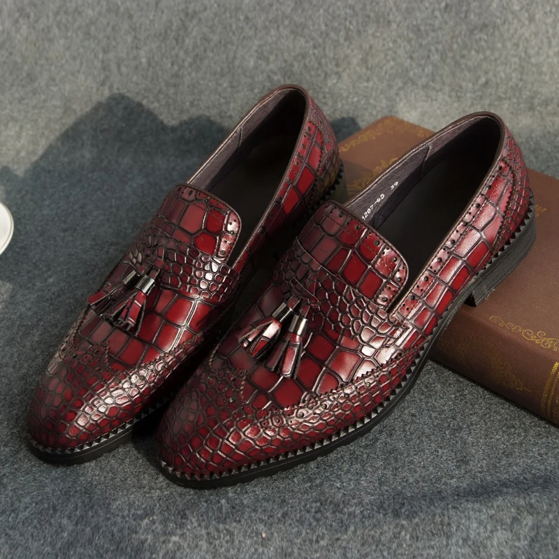 Мужские туфли-оксфорды из искусственной кожи заостренный носок без застежек