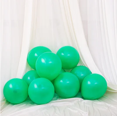 Matte green 5 шт. матовый розовый латексный воздушные шары 10 дюймов 2,2 г баллоны с гелием надувные свадебные украшения Воздушные шары товары для дня рождения - Цвет: Matte green