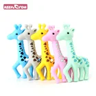 1 шт., силиконовый Прорезыватель для зубов в виде жирафа