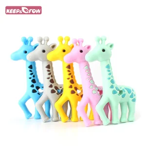 1 шт., силиконовый Прорезыватель для зубов в виде жирафа