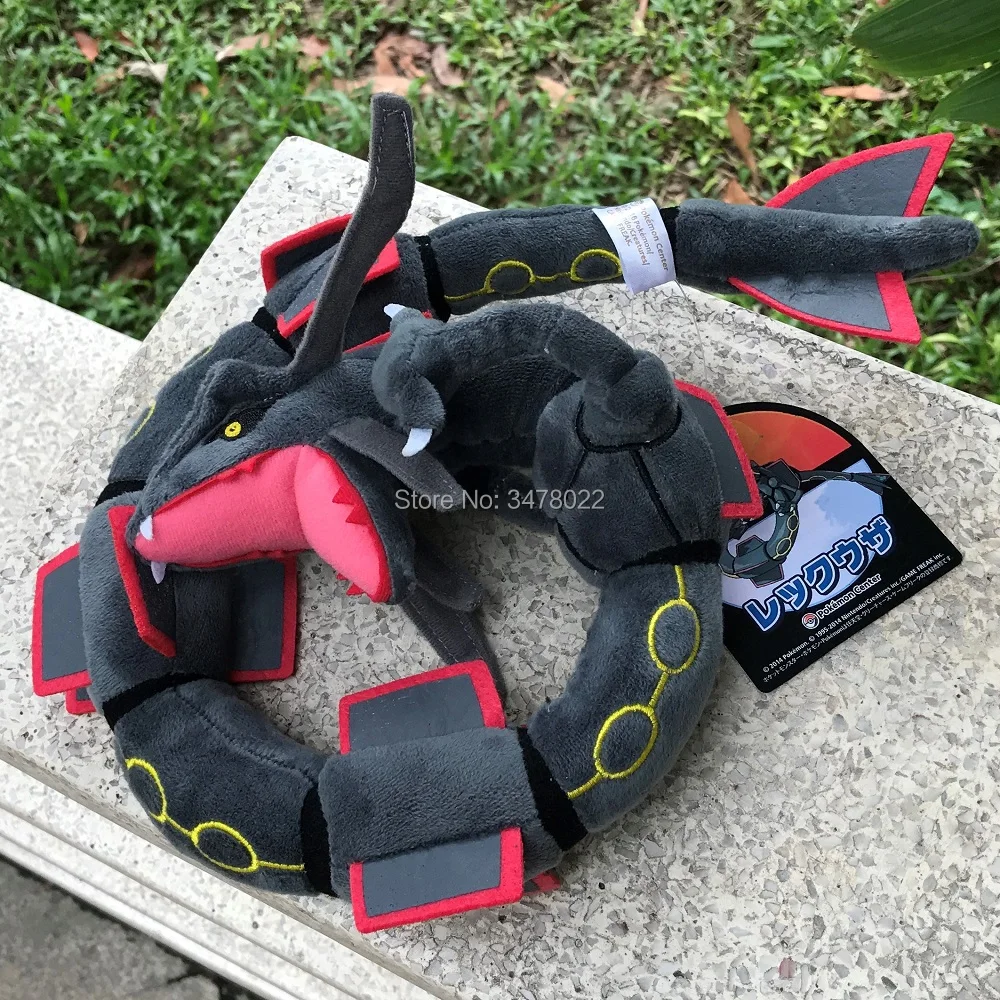 2 стиля Дракон плюшевая игрушка Мега Rayquaza 80 см зеленый и блестящий черный мягкий чучело Мультфильм фигурки куклы