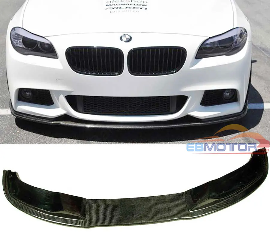 Новый H стиль Настоящее углеродное волокно передний спойлер для BMW F10 M Sport Mtech