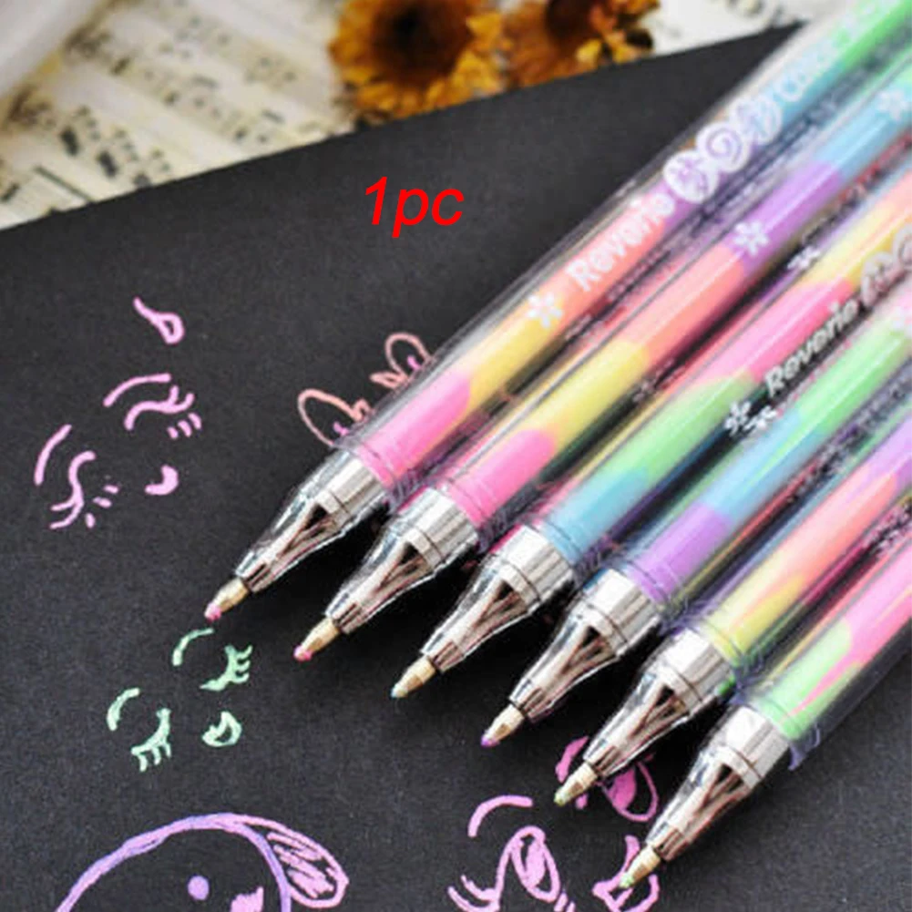 6 цветов гелевые школьные маркеры ручка для письма канцелярские принадлежности
