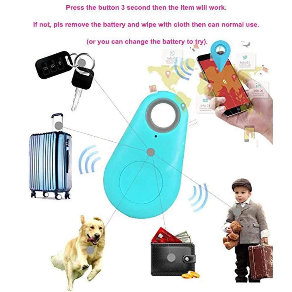 Smart pet Key Finder, умный трекер активности, беспроводной датчик слежения с дистанционным управлением для смартфона, портативный, анти-потеря, gps Finder Track