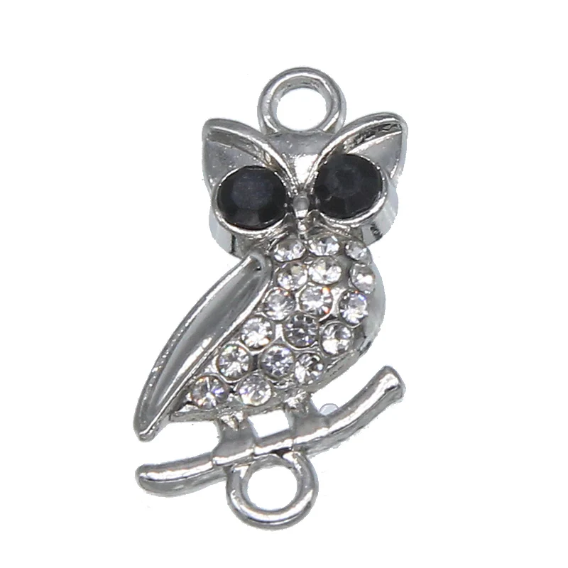 Соединитель для Стразы в виде совы 14 х25 Х5 мм 6 шт. | Украшения и аксессуары