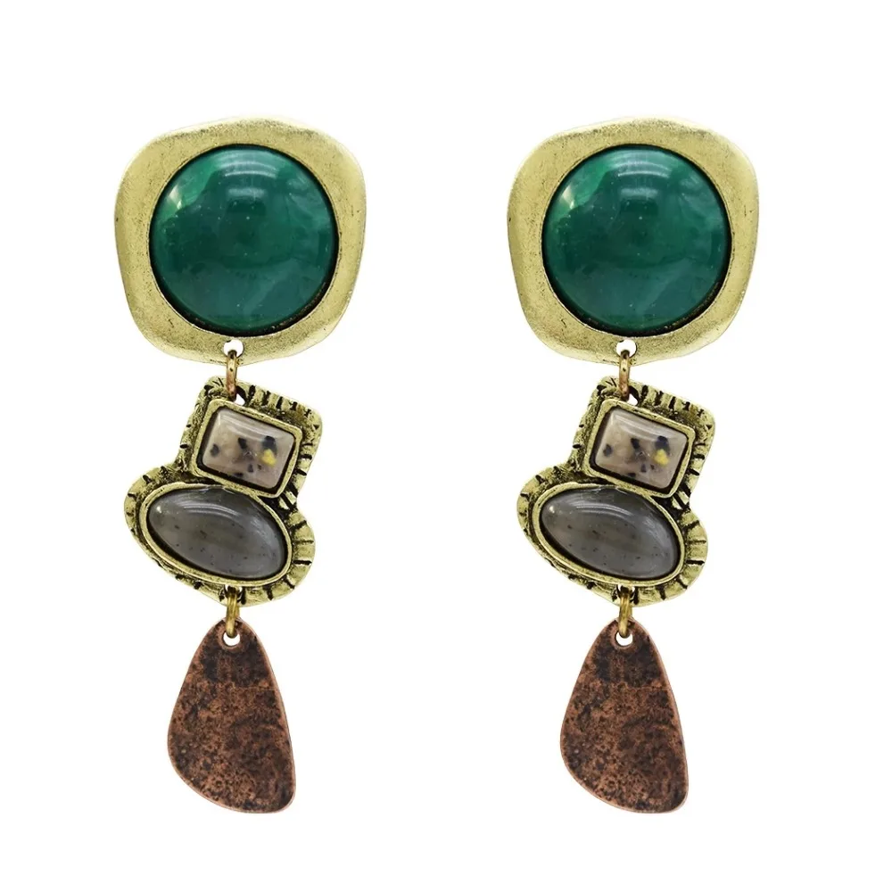 

Best Lady 3 Styles Fashion Triangular Square Geometric Pendant Drop Earrings For Women Party Jewelry