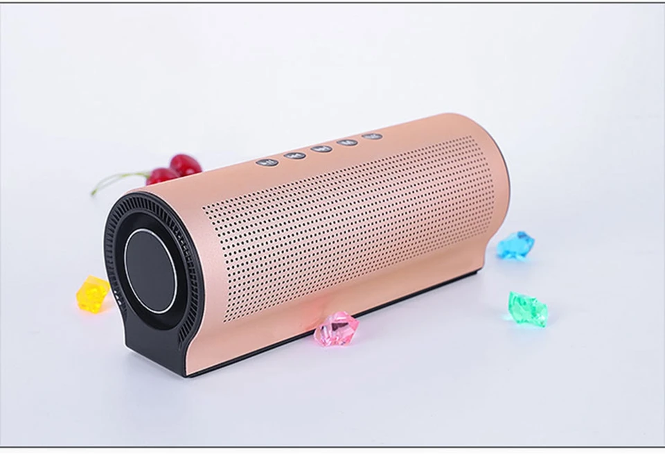 20 Вт 3D стерео HIFI Bluetooth металлический динамик 5 шт. звуковые блоки супер бас портативный беспроводной компьютер автомобильный динамик-сабвуфер Mic