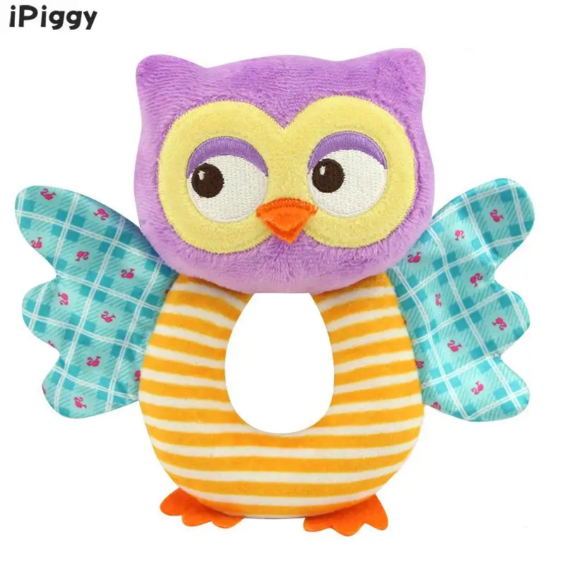 IPiggy детские игрушки для новорожденных Мультяшные животные Сова/слон погремушки
