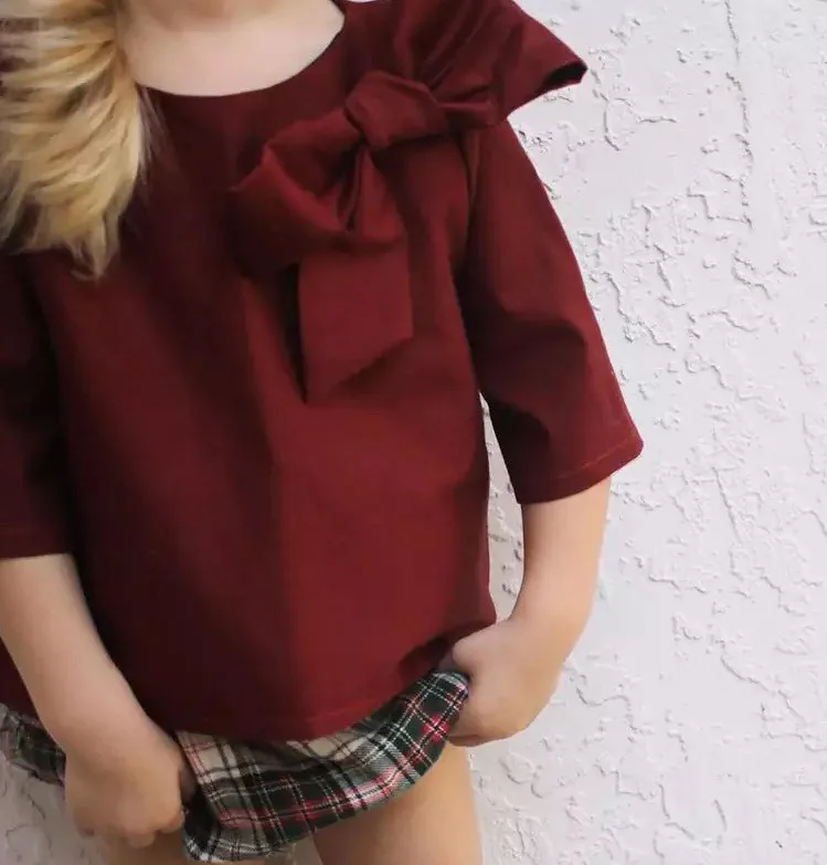 Тепло! Новинка 2016 специальная детская рубашка для маленьких девочек галстук