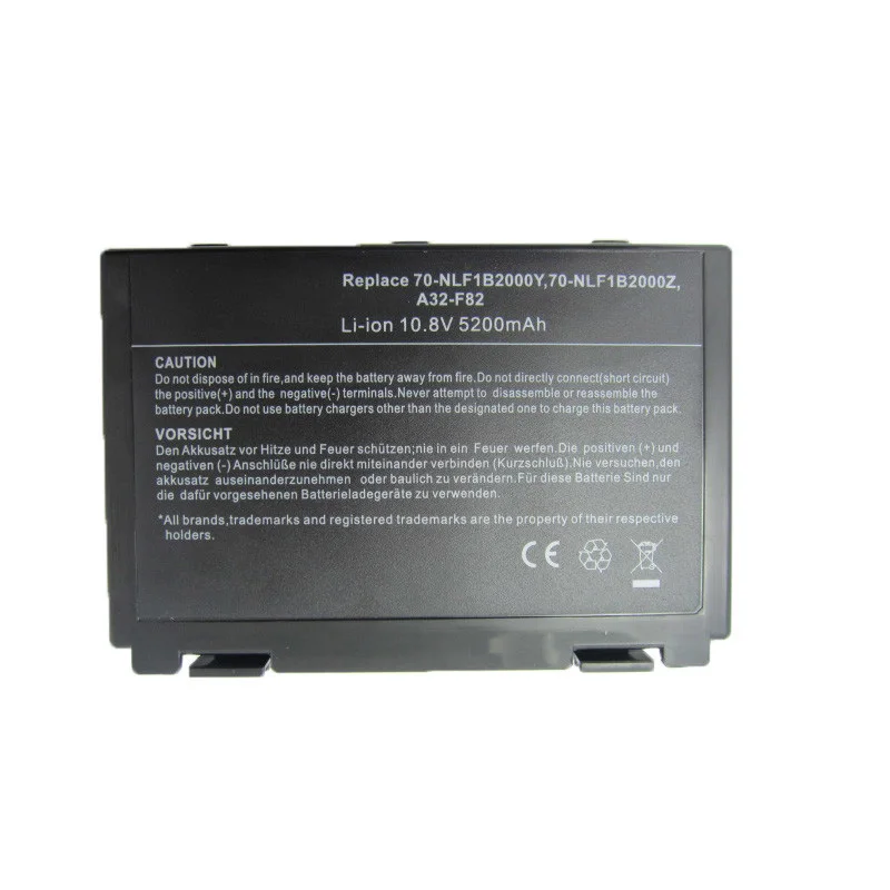 Аккумулятор для ноутбука ASUS A32-F52 A32-F82 L0690L6 L0A2016 F82 K40 K50 K51 K60 K61 K70 P81 X5A X5E X70 X8A K50IJ K50ab |