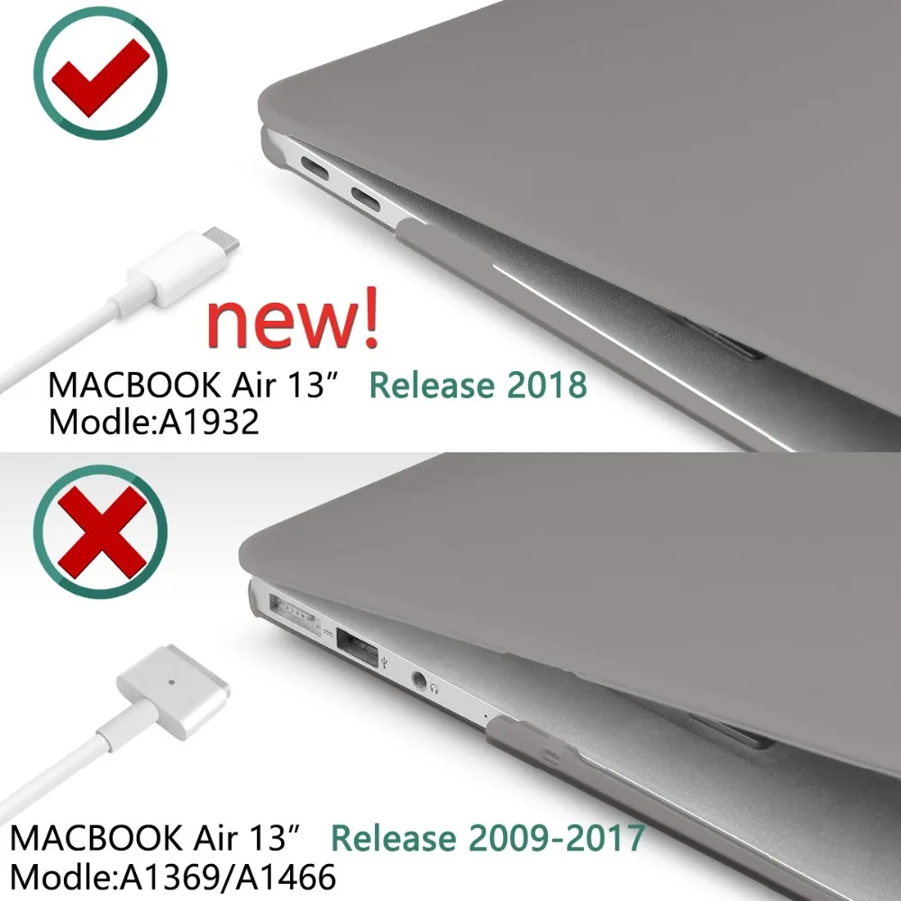 Кристальный/матовый чехол для Macbook Air Pro retina 11 12 13 15 дюймов, сумка для ноутбука, чехол для нового Mac book Air 13,3 чехол A1932