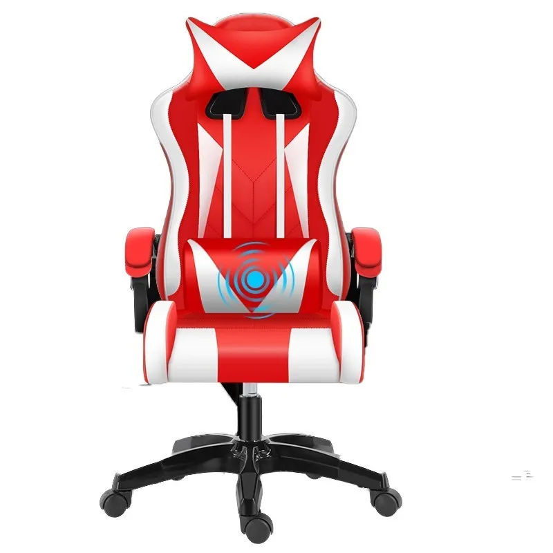 red Высокое качество Esports Poltrona Boss Silla геймер офисное игровое кресло может лежать массаж Синтетическая кожа с подставкой для ног Эргономика - Цвет: red