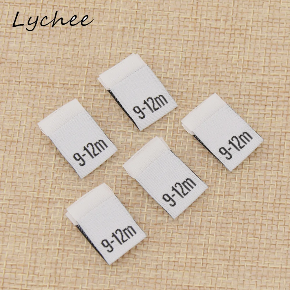 Lychee 100 шт. полиэстер детская одежда размер этикетка Сделай Сам шитье брюки