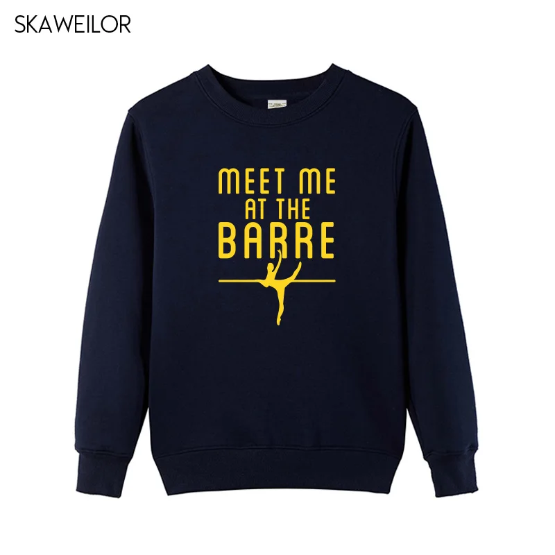 Балетки Meet Me At The Barre женские толстовки с забавным принтом топы длинными рукавами