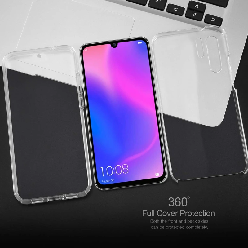 Передние и задние Чехлы для xiaomi redmi 7 Note 7/Note Pro защита от падения ТПУ + PC мягкие