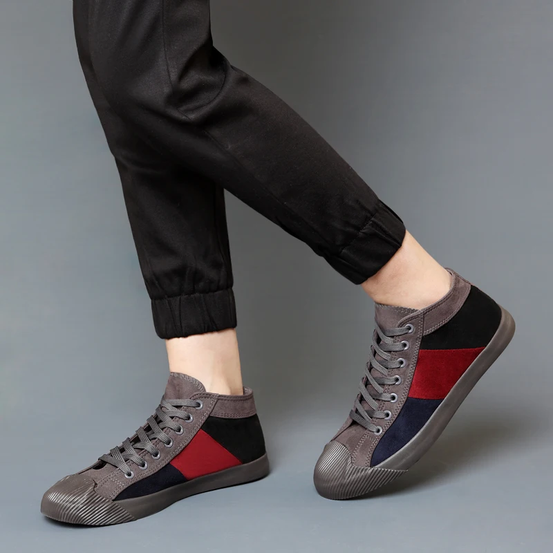 Fashion Men's Flats Men Casual Shoes Trainers Walking Breathable Loafers Driving Classic Black Gray Canvas Sneakers A11-54