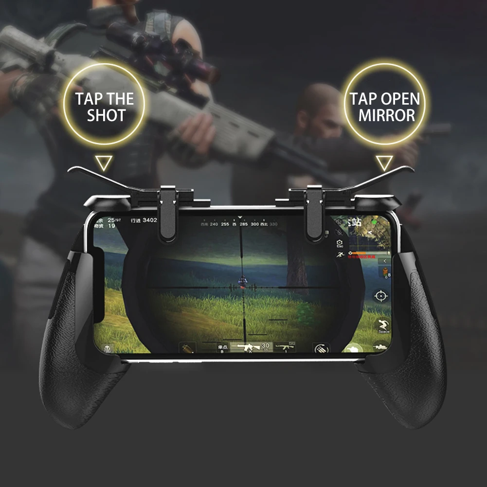 Телефон геймпад триггер пожарная Кнопка Aim Key L1R1 шутер контроллер PUBG FUT1 ест Chiken мобильный телефон геймпад