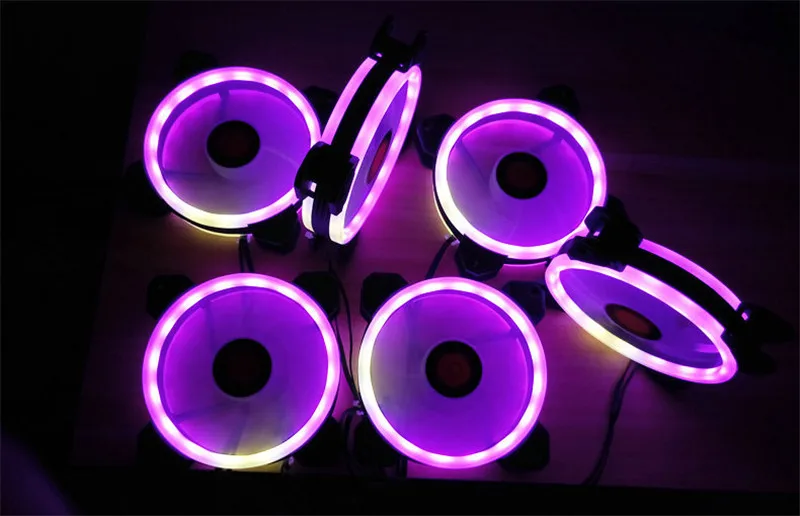 FormulaMod Fm-Fan01, цветная(RGB) ореолом/колесо вентилятора, d-типа 4 pin Интерфейс, 120x120mm вентилятор радиатора