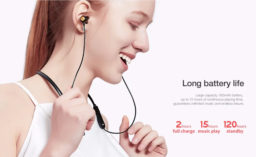 Спортивные наушники NILLKIN с креплением на шею, Bluetooth 5,0, наушники с шейным креплением, беспроводная гарнитура, водонепроницаемые наушники