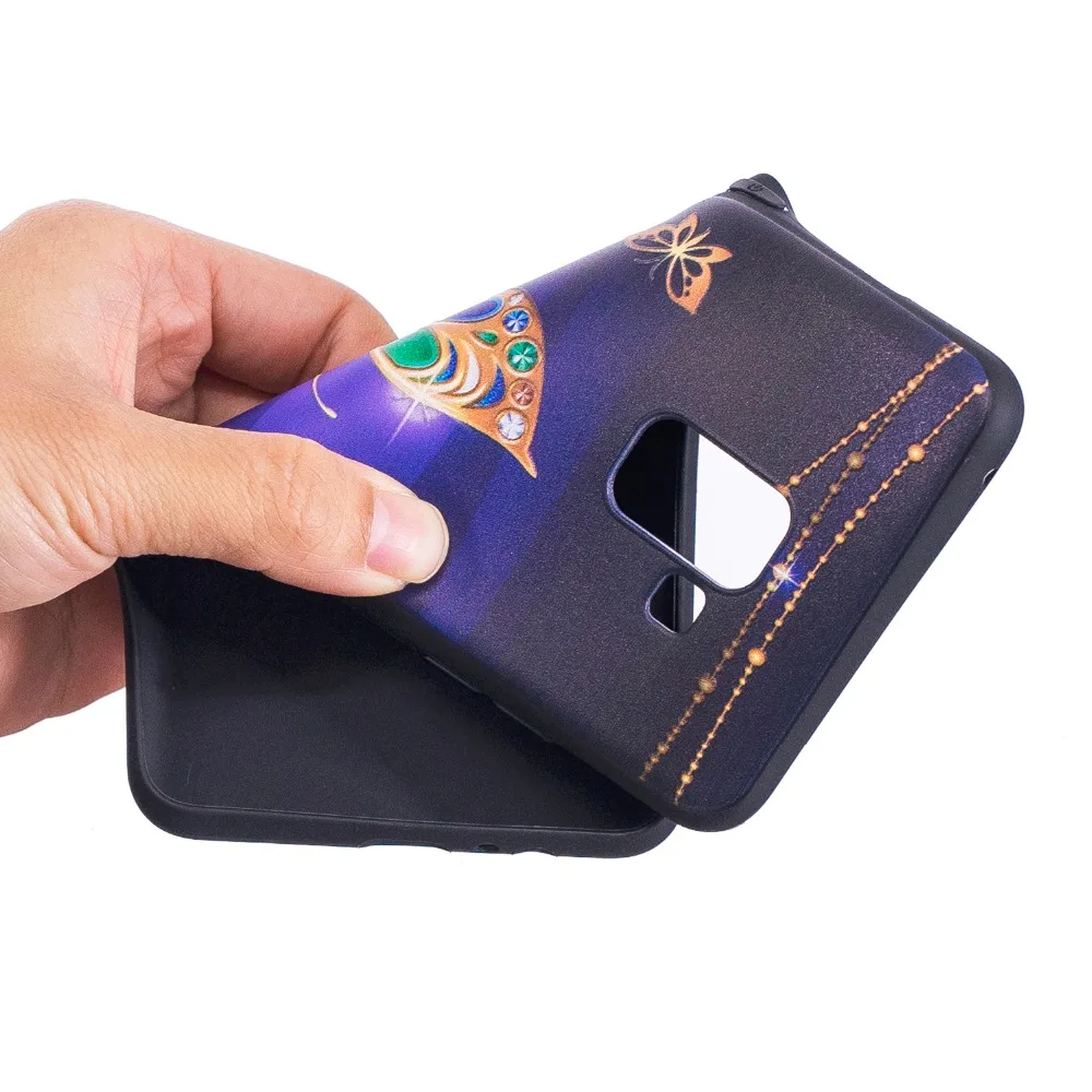 Ideas No thread clamp Relief very soft TPU Total package side and ultrathin for Samsung S8 S9 Note 8 Back cover Phone Case |