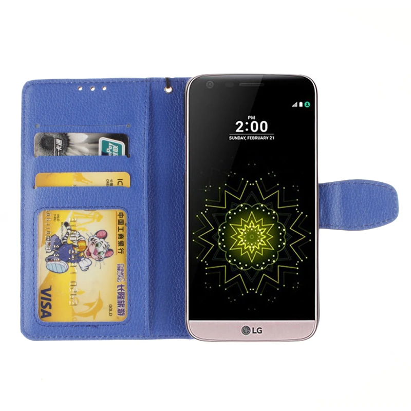 Coque Роскошный Ретро флип чехол для LG G5 5.3 дюймов искусственная кожа + силиконовая