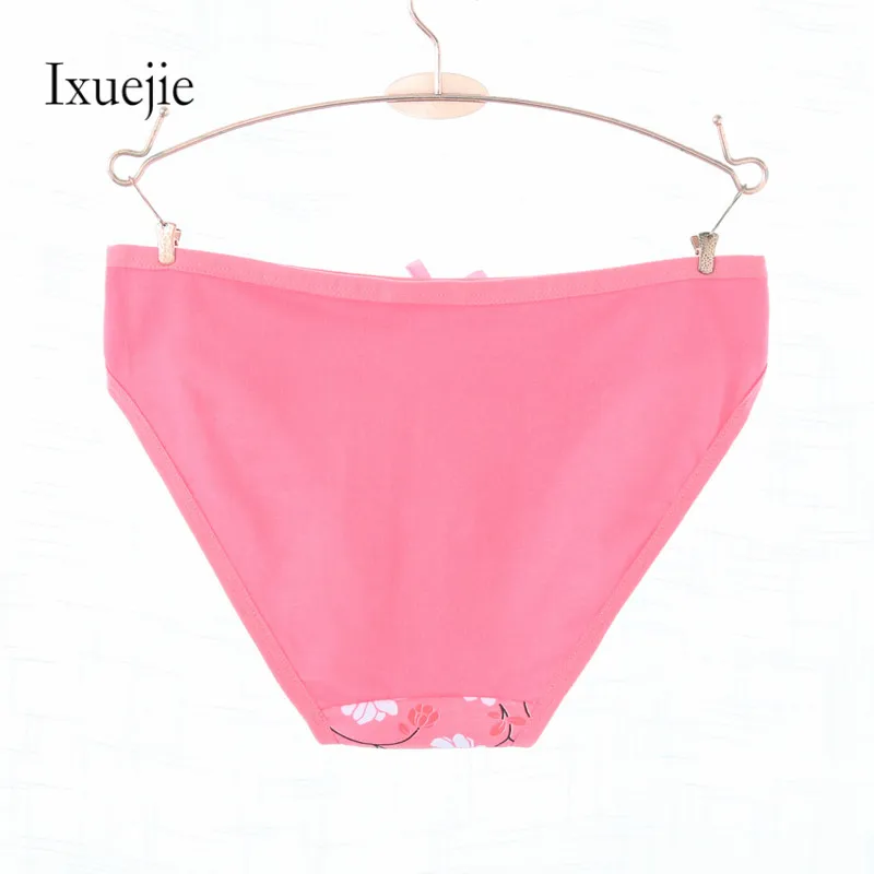 6 шт./партия сексуальное женское нижнее белье с цветочным принтом модные трусики