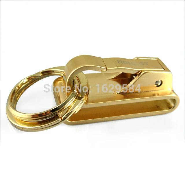 Пружинная пряжка с зажимом для ремня двойными петлями брелок ключей кольцо