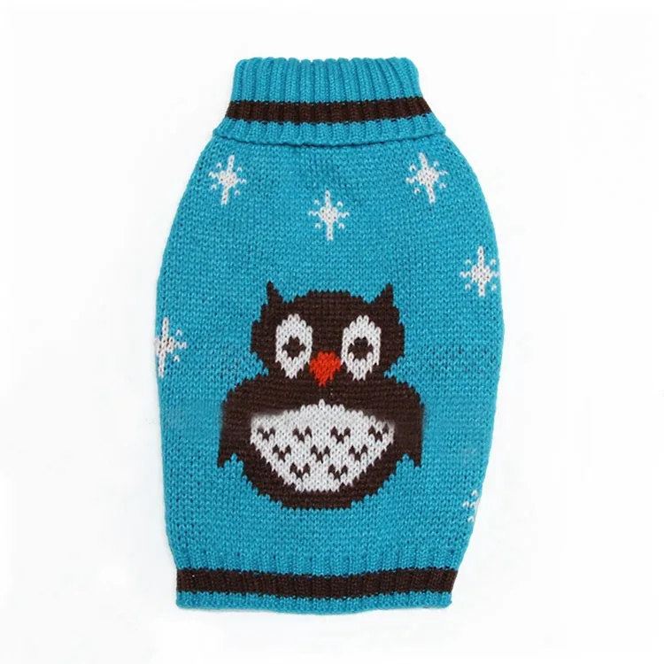2017 Милая теплая осенне-зимняя сова животное на Хэллоуин собака свитер одежда для