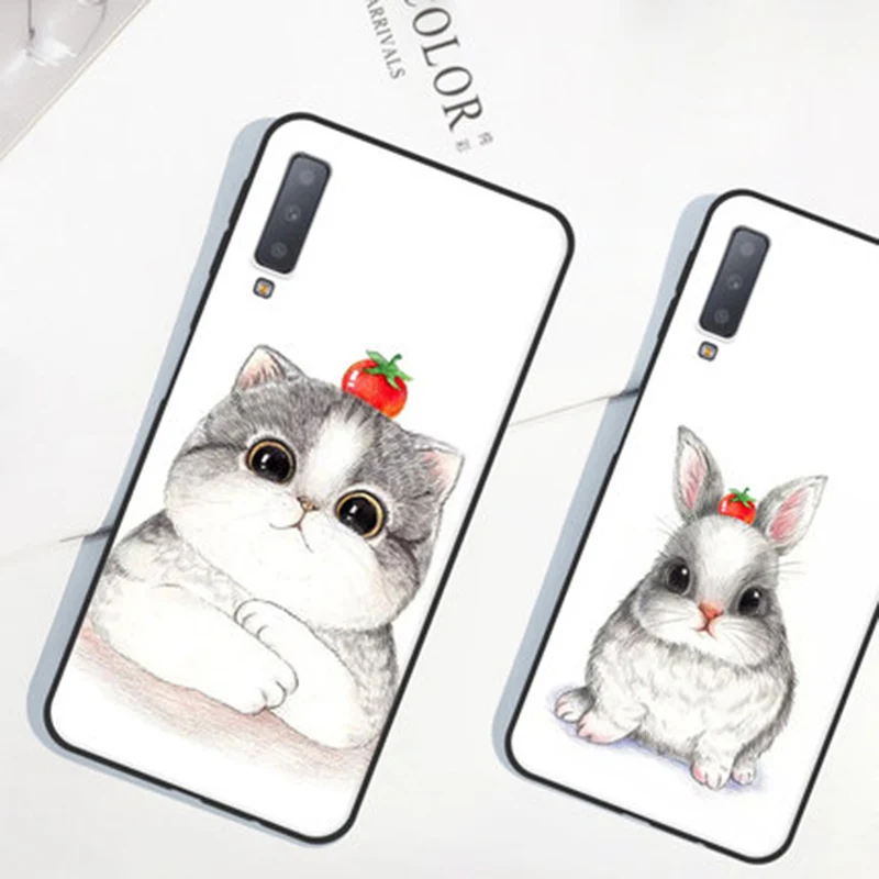 Чехол для Samsung A7 2018 чехол в стиле кантри мягкая силиконовая крышка телефона galaxy A 7