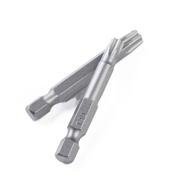 12x50 мм 1/4 Шестигранная головка Torx Набор отверток Магнитных T5-T40 ручной инструмент |