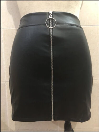 Дамские туфли из pu искусственной кожи карандаш Высокая Талия мини юбка стрейч