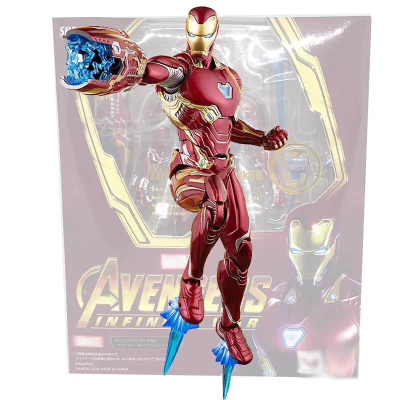 6 дюймов SHF Фильм Мстители Бесконечность ВОЙНЫ ЖЕЛЕЗНЫЙ ЧЕЛОВЕК Mk50 Железный человек Mark50 фигурка модель игрушка; подарок