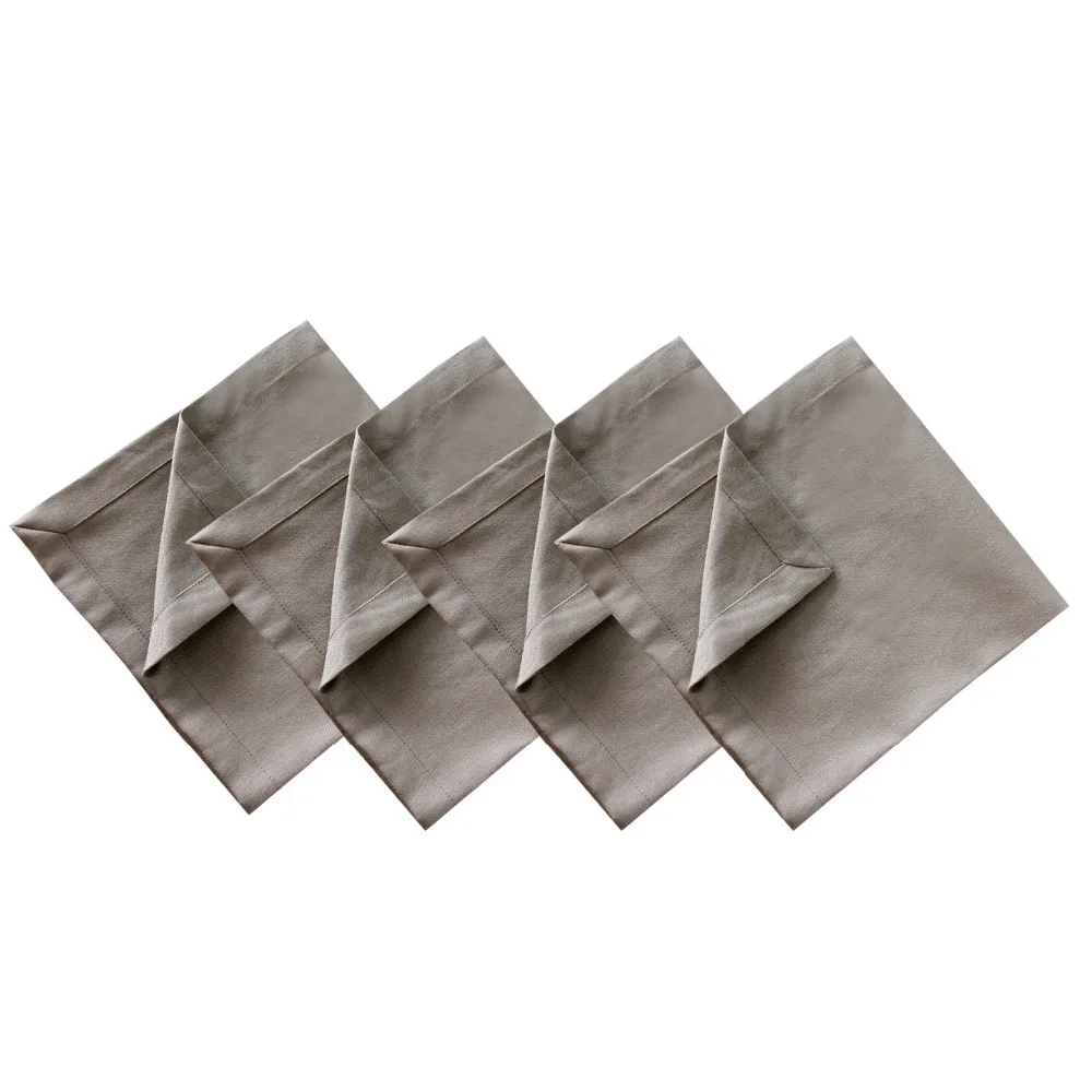 Промоакция набор из 4 скатертей для стола поли/хлопчатобумажный холст