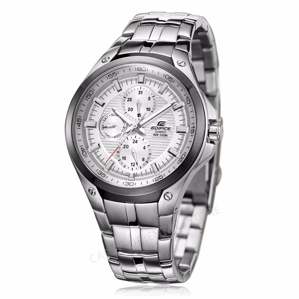 Casio Edifice часы для мужчин подарок наручные часы водонепроницаемый дизайн модные кварцевые мужские часы EF-326 полная сталь Водонепроницаемый relogio