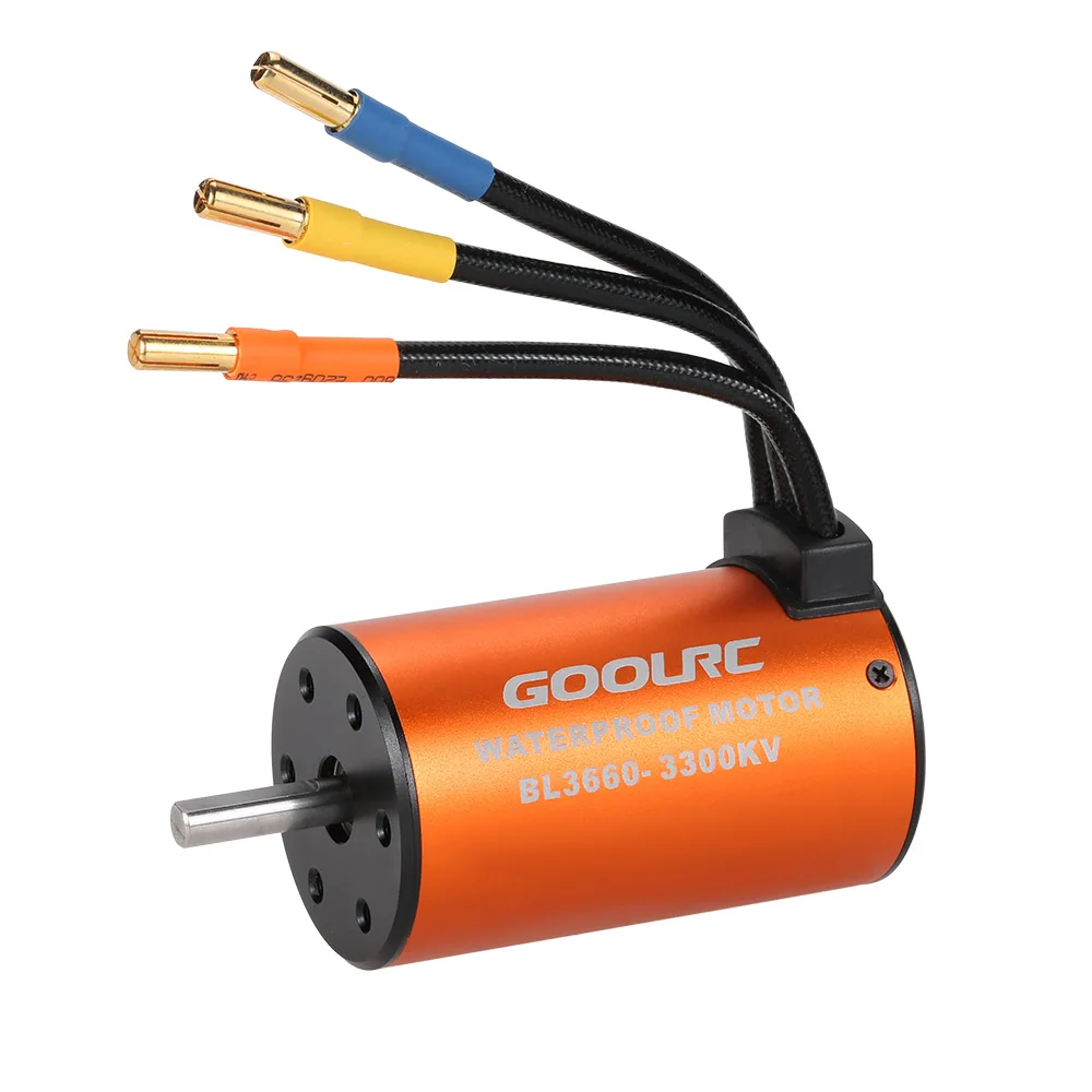 GoolRC 3660 3300KV водонепроницаемый бесщеточный мотор для 1/10 RC Гусеничный