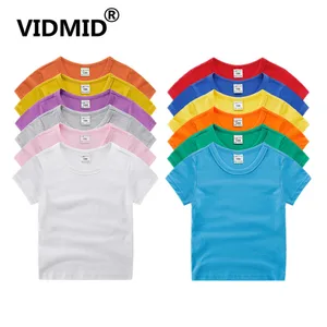 Футболка для мальчиков и девочек, с коротким рукавом